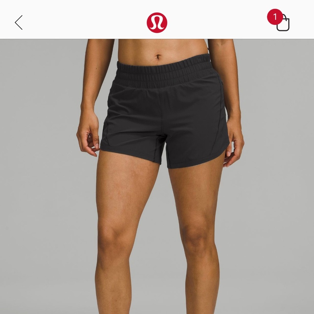 Lululemon 5” Track that midrise lined short